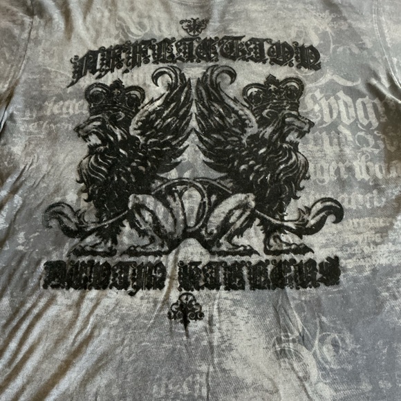 Affliction | Shirts | Affliction Lions Angel Wings Velvet Texture ...